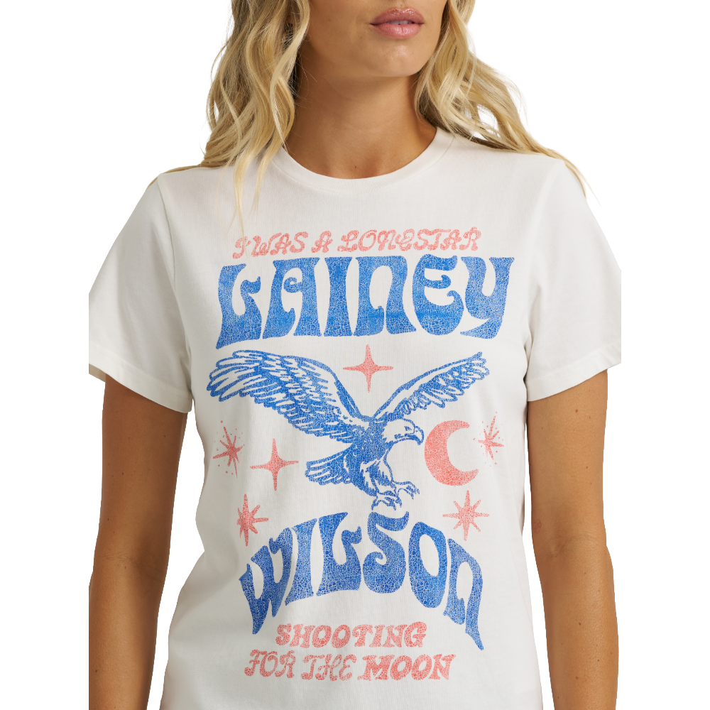 Wrangler X Lainey Wilson Ladies Lonestar White T-Shirt 112373700