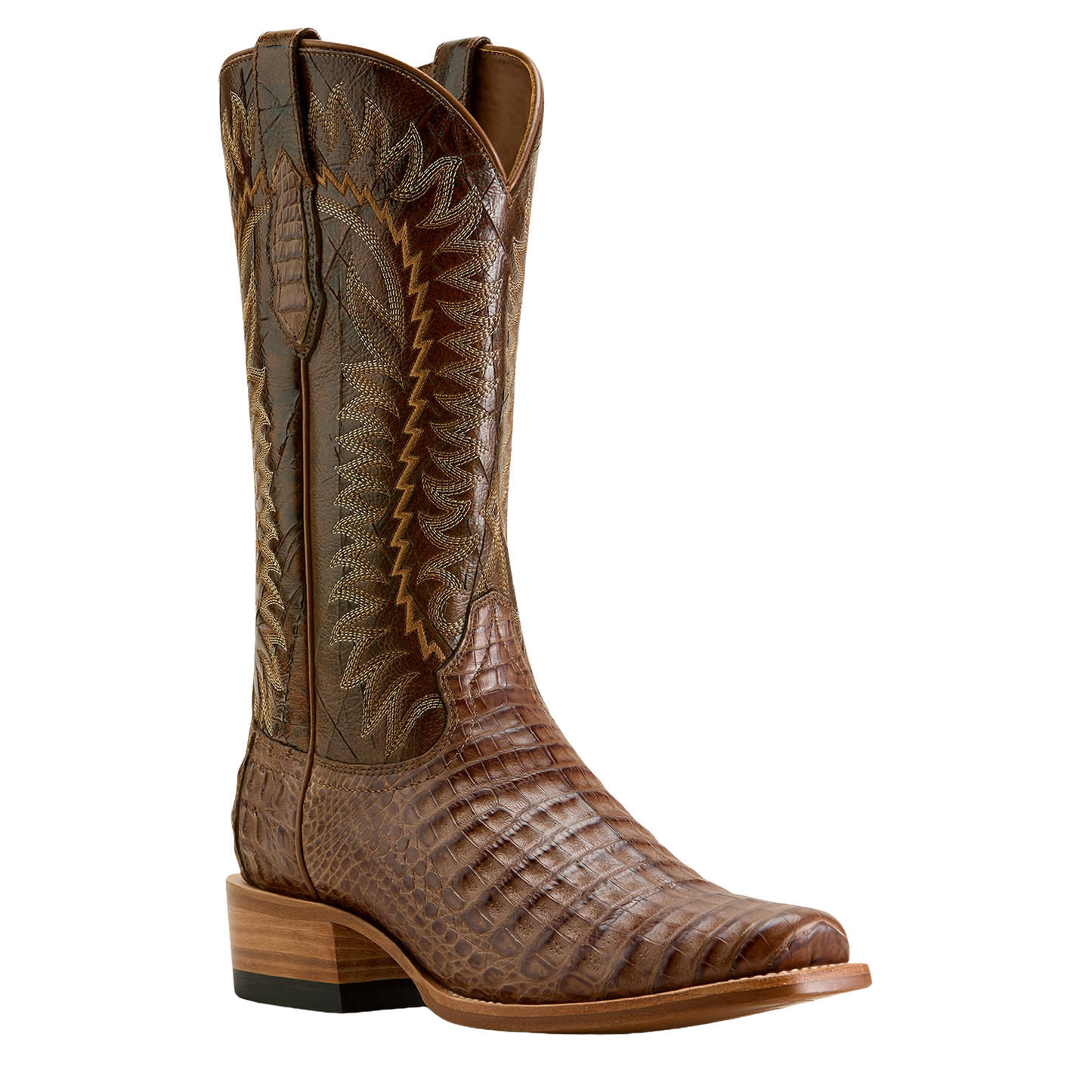 Ariat Men's Futurity Finalist Natural Caiman Belly Western Boot 10063766