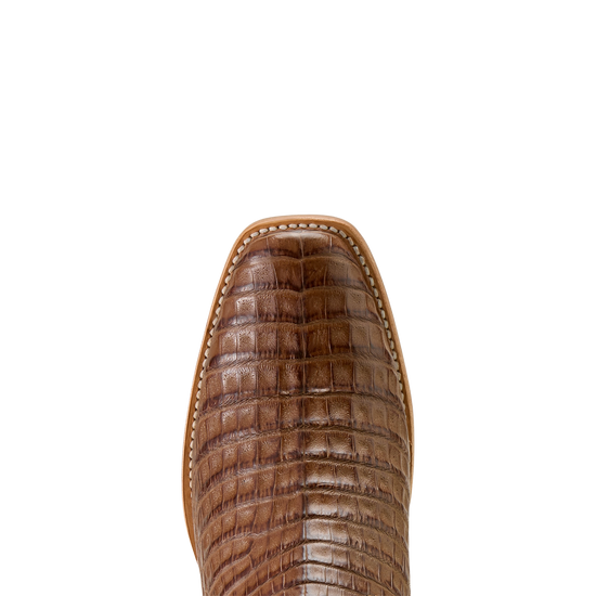Ariat Men's Futurity Finalist Natural Caiman Belly Western Boot 10063766