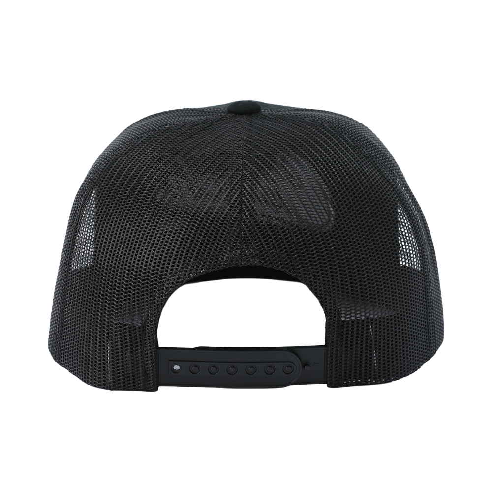 Cinch Men's Solid Black Embroidered Trucker Hat MCC0760003