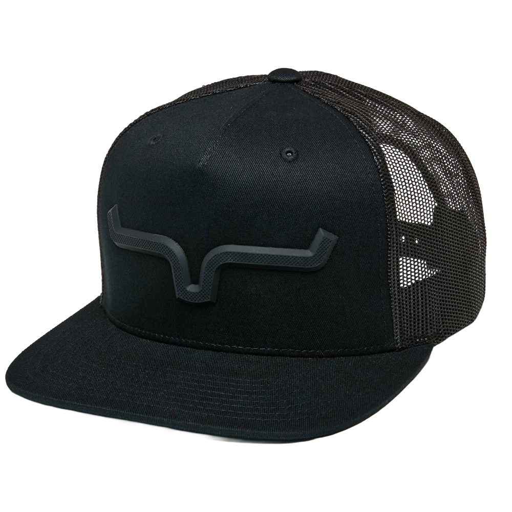 Kimes Ranch Super Charged Black Graphic Trucker Cap UHA0000177-BK001