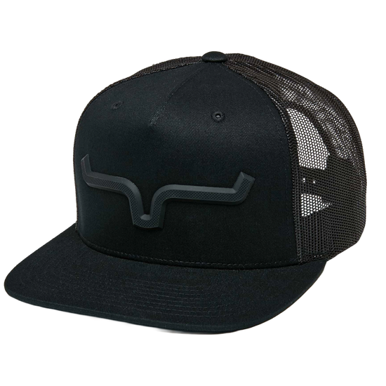 Kimes Ranch Super Charged Black Graphic Trucker Cap UHA0000177-BK001