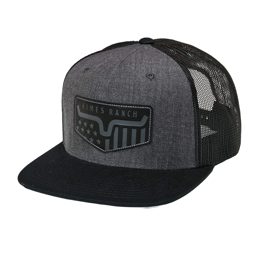 Kimes Ranch Spangled Graphic Charcoal Grey Trucker Cap UHA0000176-BK018