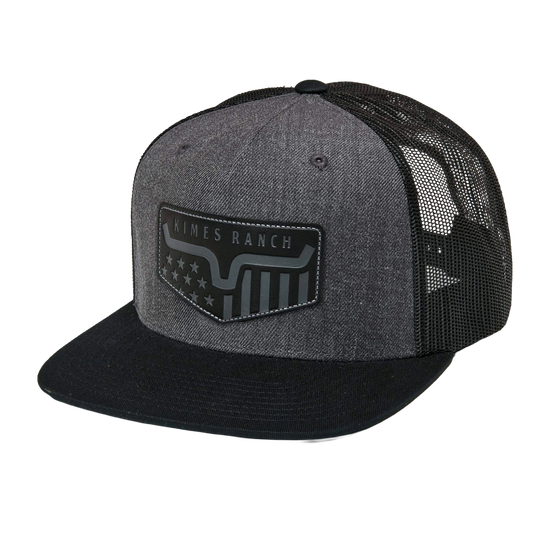 Kimes Ranch Spangled Graphic Charcoal Grey Trucker Cap UHA0000176-BK018