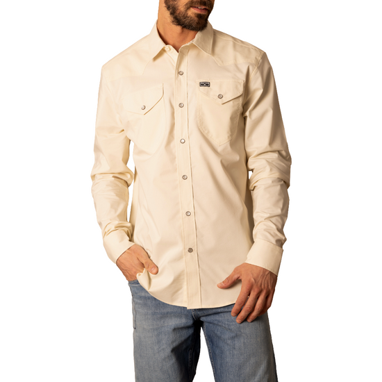 Kimes Ranch Men's Blackout Natural Button Down Shirt MDS0000022-BE006