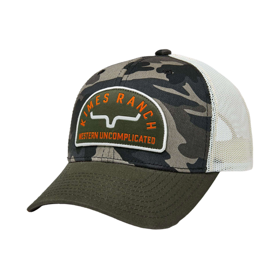 Kimes Ranch North Forty Graphic Green Camo Trucker Cap UHA0000180-GN010