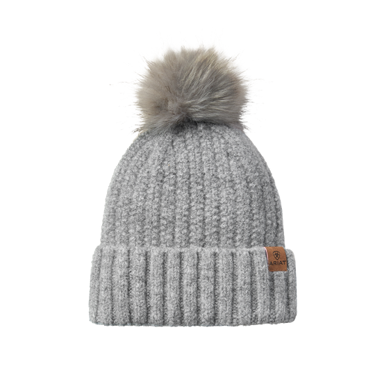 Ariat Ladies Chilton Knitted Heather Grey Beanie 10064022