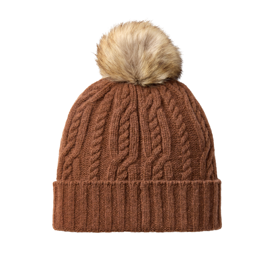 Ariat Ladies Langford Chestnut Brown Knitted Beanie 10064030