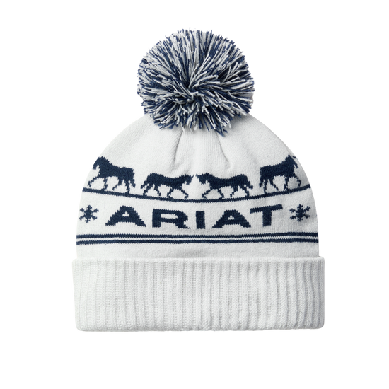 Ariat Ladies Apres Ski Graphic Off White Beanie 10063912