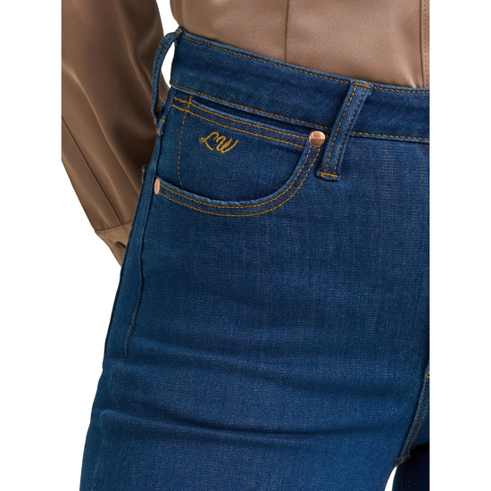 Wrangler X Lainey Wilson Ladies Cheeky Wide Leg Blue Jean 112373604