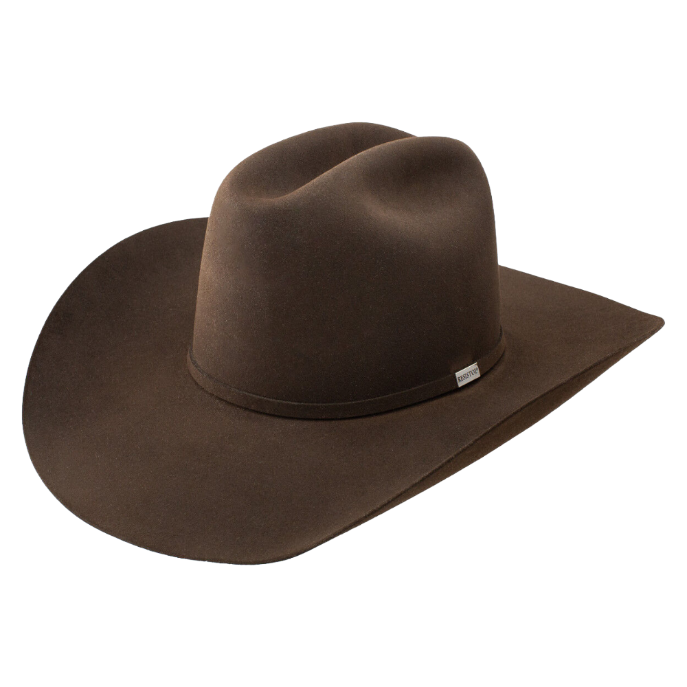 Resistol Five Star Chocolate Brown Felt Western Hat RFFVST-RB4222