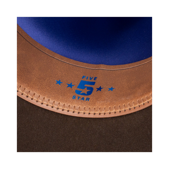 Resistol Five Star Chocolate Brown Felt Western Hat RFFVST-RB4222