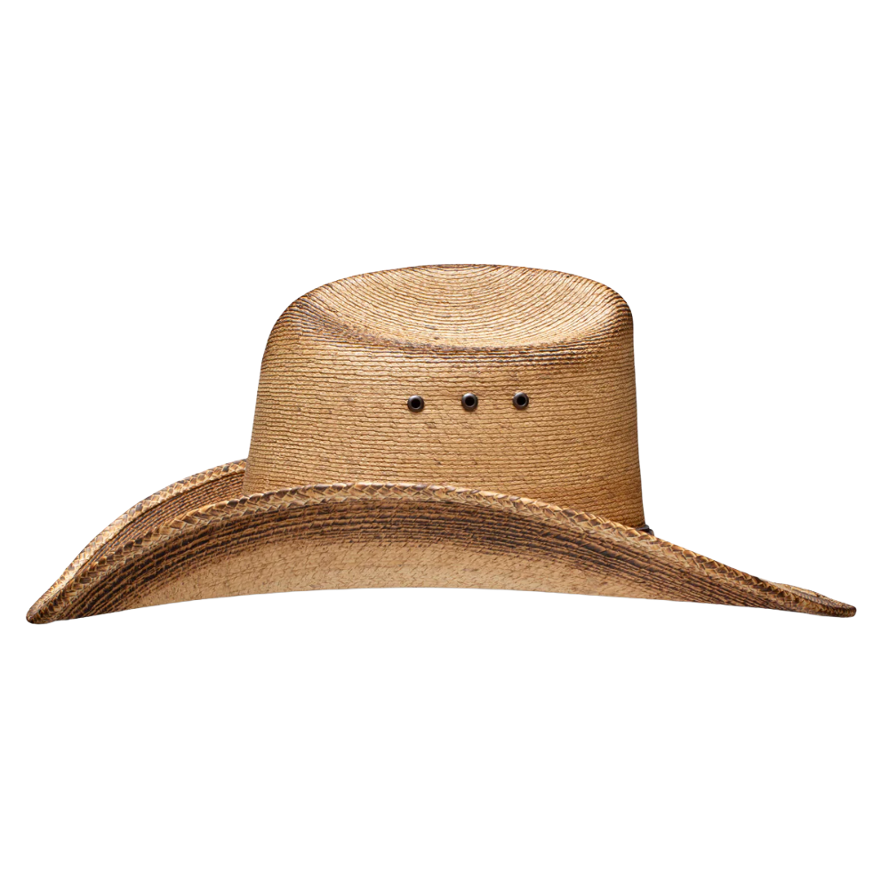 Resistol Men's Georgia Boy Jason Aldean Flamed Burned Straw Hat RSGBYSBJA41FB