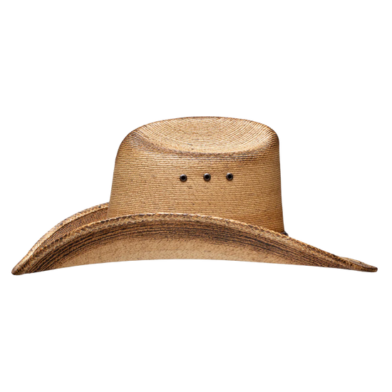 Resistol Men's Georgia Boy Jason Aldean Flamed Burned Straw Hat RSGBYSBJA41FB
