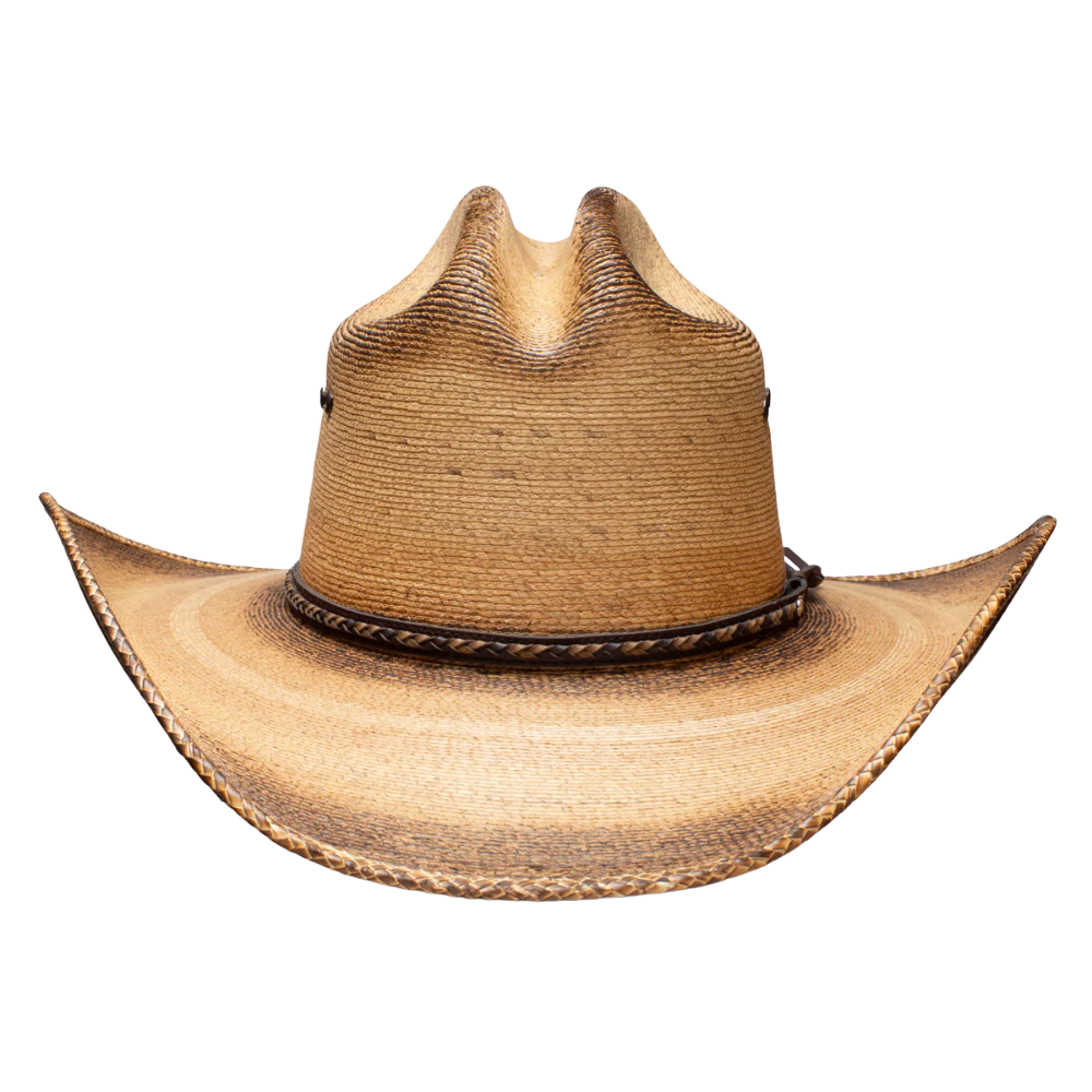 Resistol Men's Georgia Boy Jason Aldean Flamed Burned Straw Hat RSGBYSBJA41FB