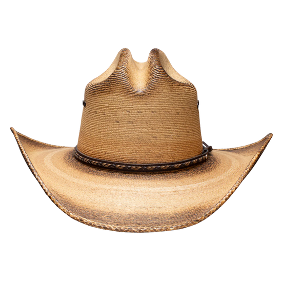 Resistol Men's Georgia Boy Jason Aldean Flamed Burned Straw Hat RSGBYSBJA41FB