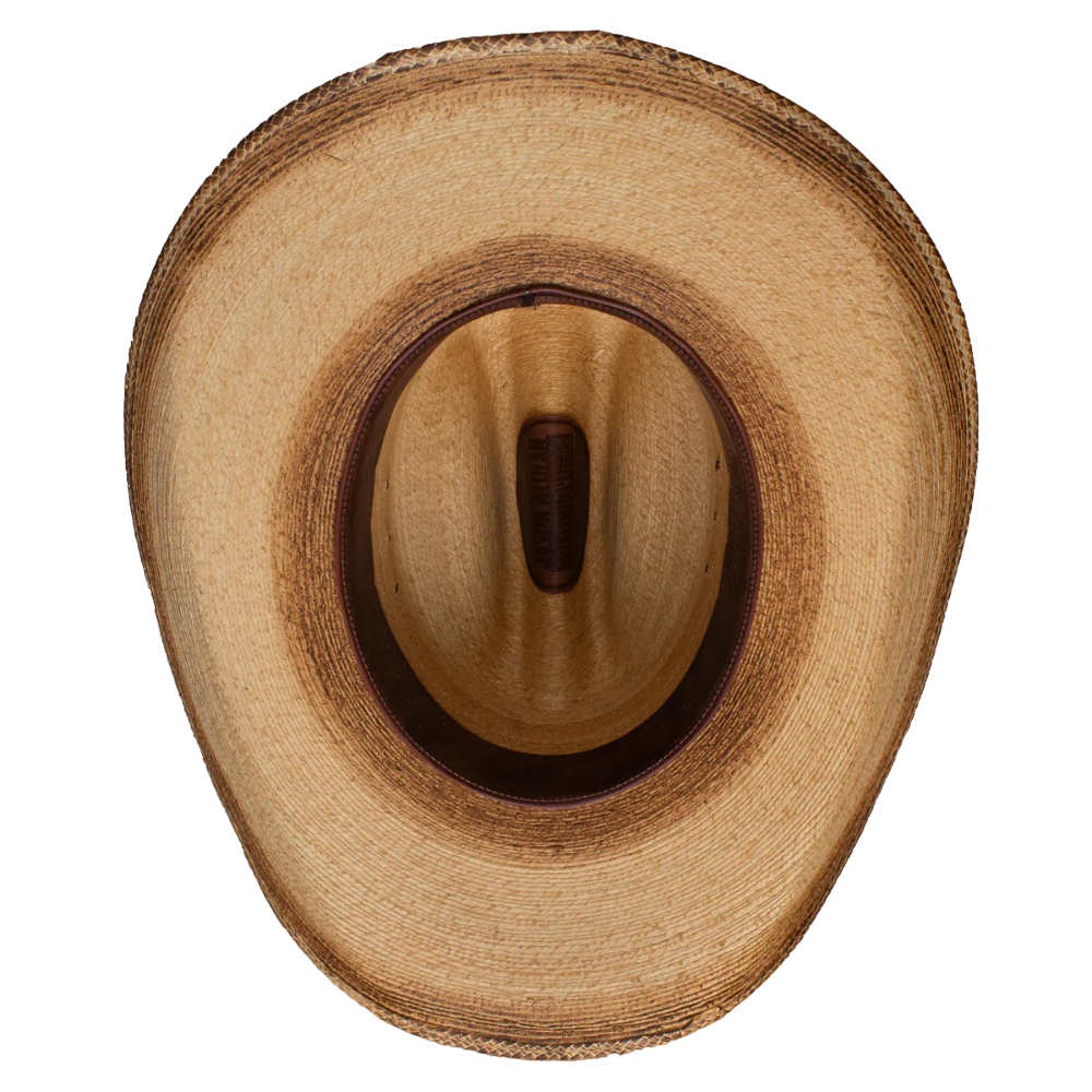 Resistol Men's Georgia Boy Jason Aldean Flamed Burned Straw Hat RSGBYSBJA41FB