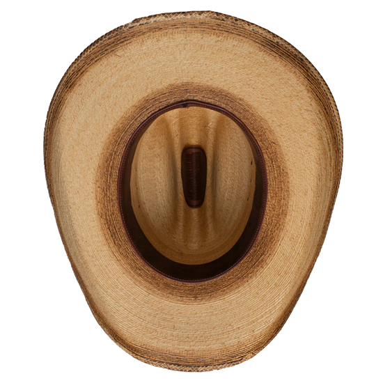 Resistol Men's Georgia Boy Jason Aldean Flamed Burned Straw Hat RSGBYSBJA41FB