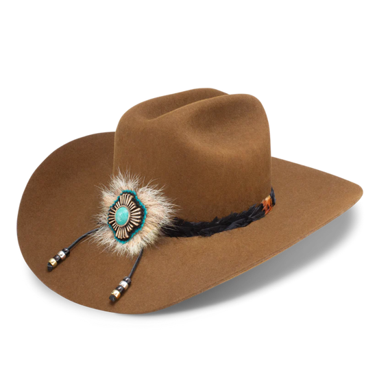 Charlie 1 Horse Ladies Country With A Flare Cognac Felt Hat CWCNWF-724201