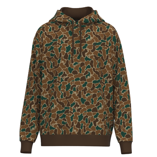 Hooey Men's Legendary Brown & Green Camo Print Hoodie HH1333CABR