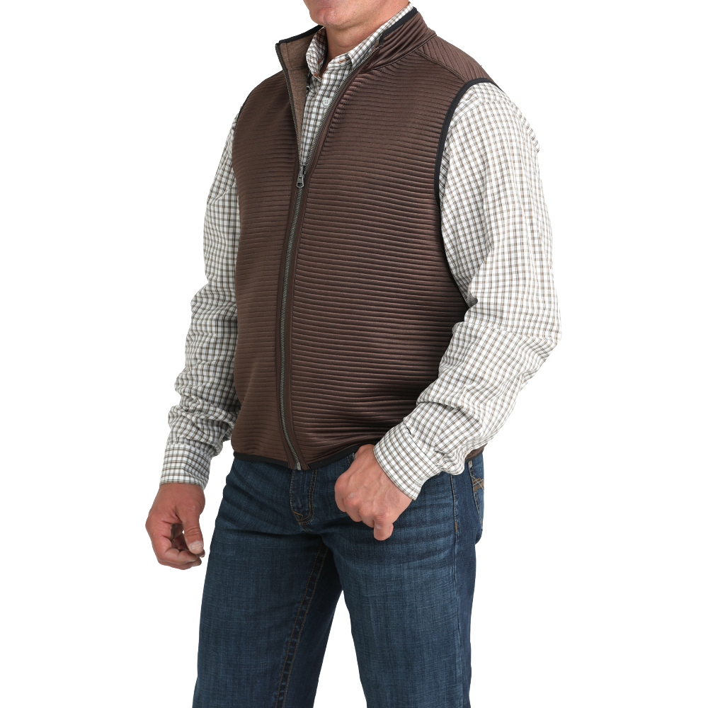 Cinch Men's Reversible Brown Knit Vest MWV1925002