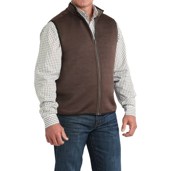 Cinch Men's Reversible Brown Knit Vest MWV1925002