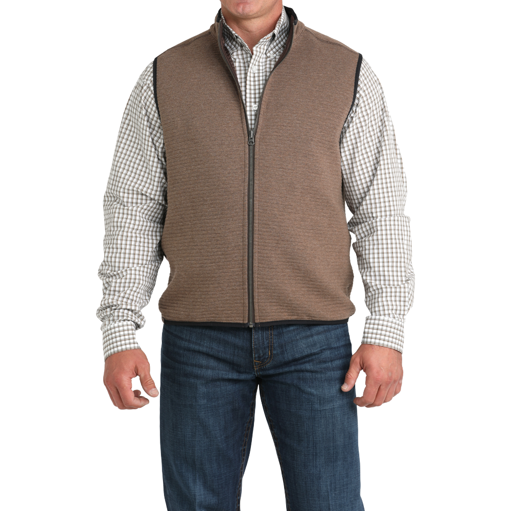 Cinch Men's Reversible Brown Knit Vest MWV1925002