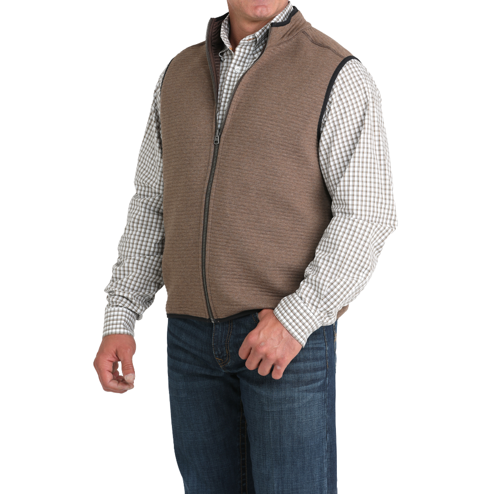 Cinch Men's Reversible Brown Knit Vest MWV1925002