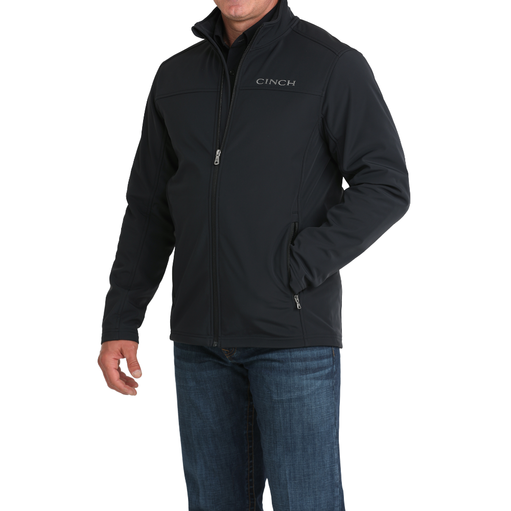 Cinch Men's Black Windproof Full Zip Jacket MWJ1924001