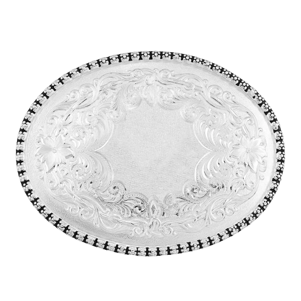 Montana Silversmiths Antiqued Letter Silver Western Buckle 6189SV