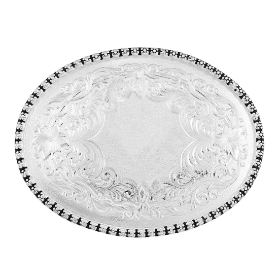 Montana Silversmiths Antiqued Letter Silver Western Buckle 6189SV