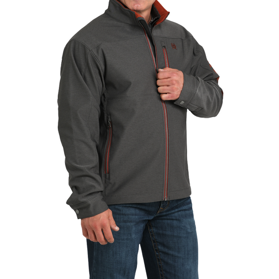 Cinch Men's Charcoal Bonded Zip Jacket MWJ1583010