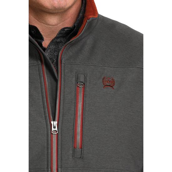 Cinch Men's Charcoal Bonded Zip Jacket MWJ1583010