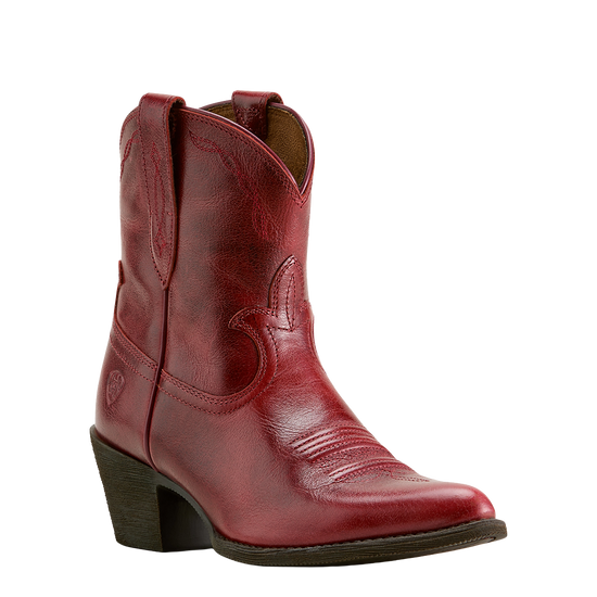 Ariat Ladies Maggie Deep Barn Red Western Bootie 10063937