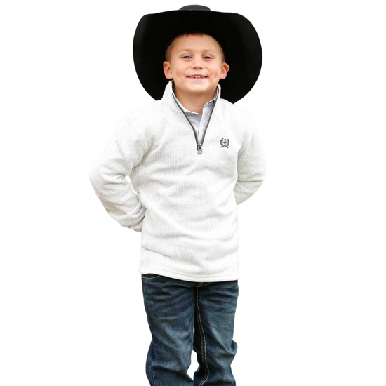 Cinch Youth Boy's Grey 1/4 Zip Pullover MWK7980003