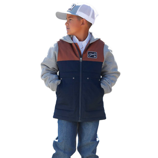 Cinch Youth Boy's Multicolor Insulated Hoodie Jacket MWJ7570002