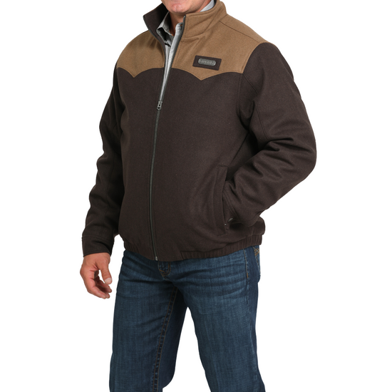 Cinch Men's Concealed Carry Wooly Brown Jacket MWJ1590005