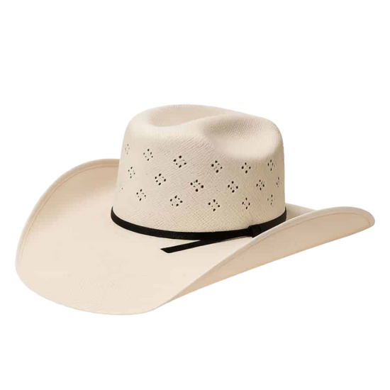 American Hat Company Vented Straw Western Hat 8120-2CBLK