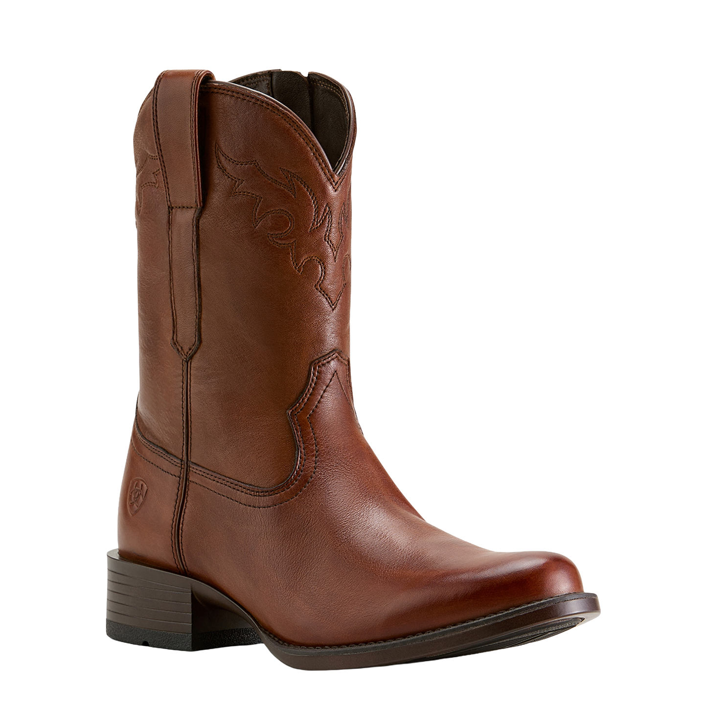 Ariat Men's Sonoro Roper Toe Cinnamon Brown Western Boot 10063982