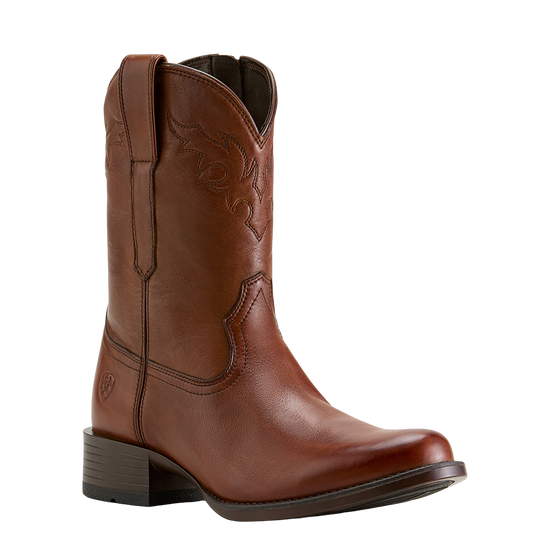 Ariat Men's Sonoro Roper Toe Cinnamon Brown Western Boot 10063982