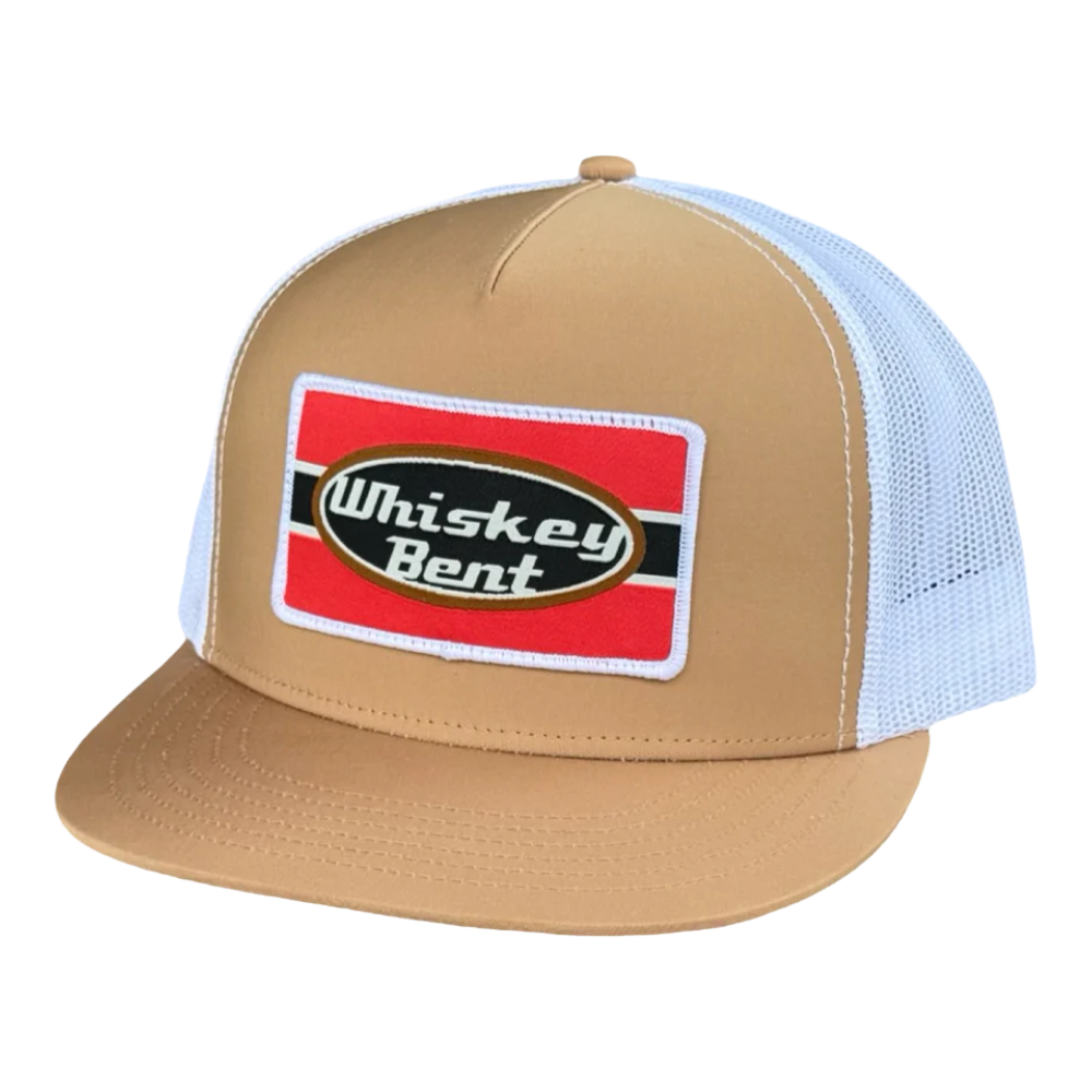 Whiskey Bent The Pete Tan & White Trucker Hat PETETAN