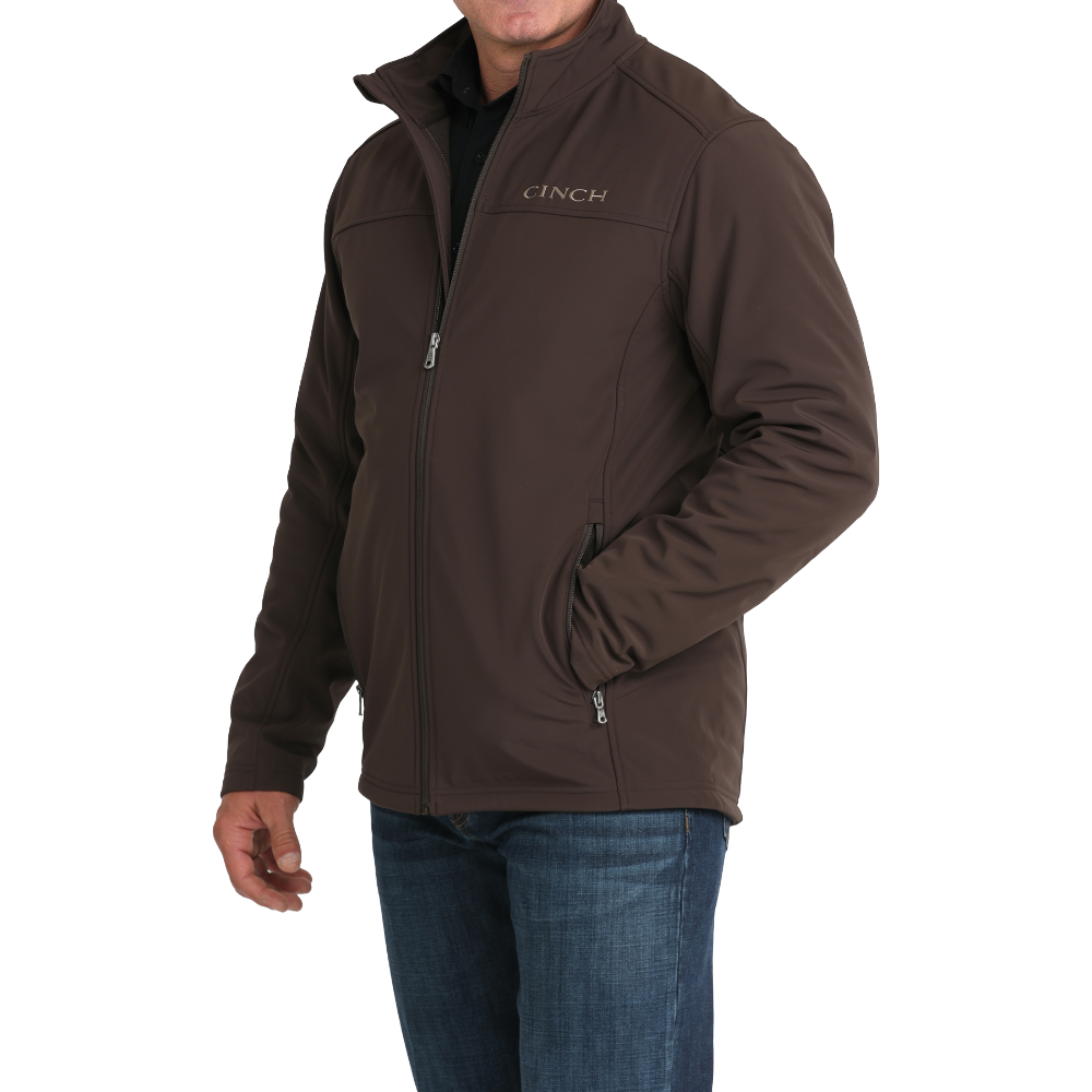 Cinch Men's Brown Windproof Full Zip Jacket MWJ1924002