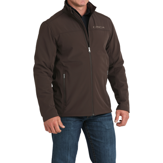 Cinch Men's Brown Windproof Full Zip Jacket MWJ1924002