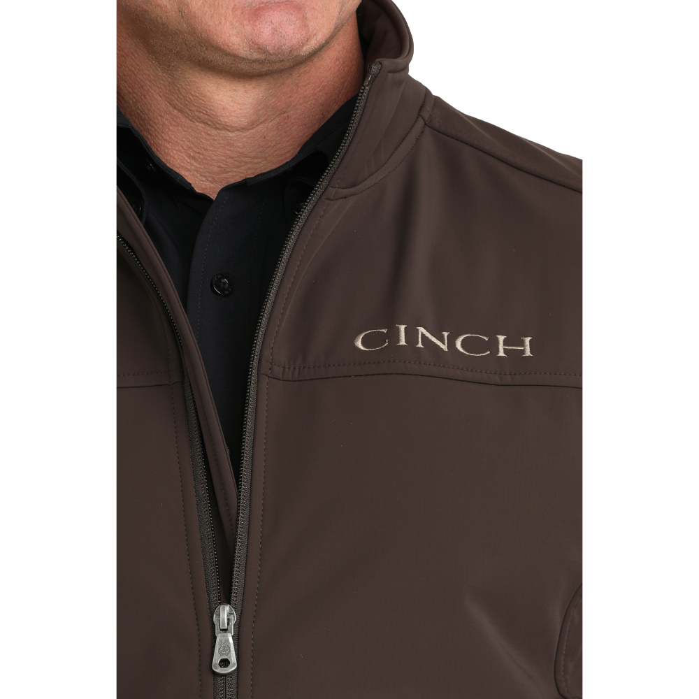 Cinch Men's Brown Windproof Full Zip Jacket MWJ1924002