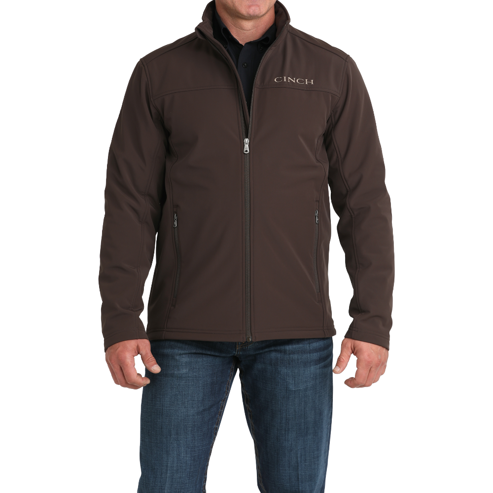 Cinch Men's Brown Windproof Full Zip Jacket MWJ1924002