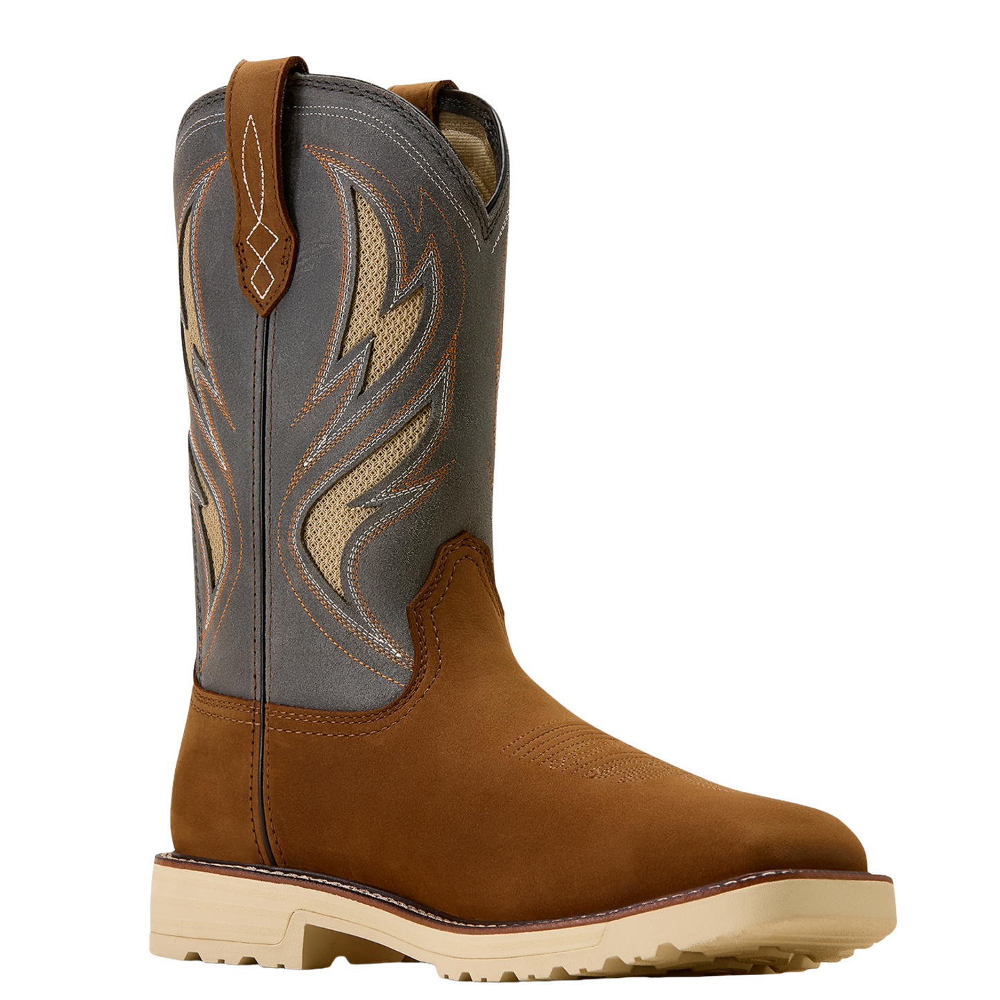 Ariat Men's Activator VentTEK Square Toe Alamo Brown Work Boot 10061285