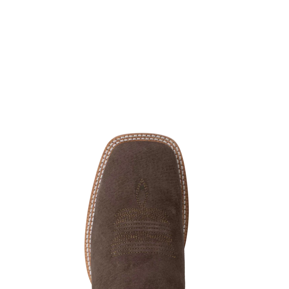 R. Watson Men's Dark Cafe Boar 16" Wide Square Toe Western Boot WR0020-2