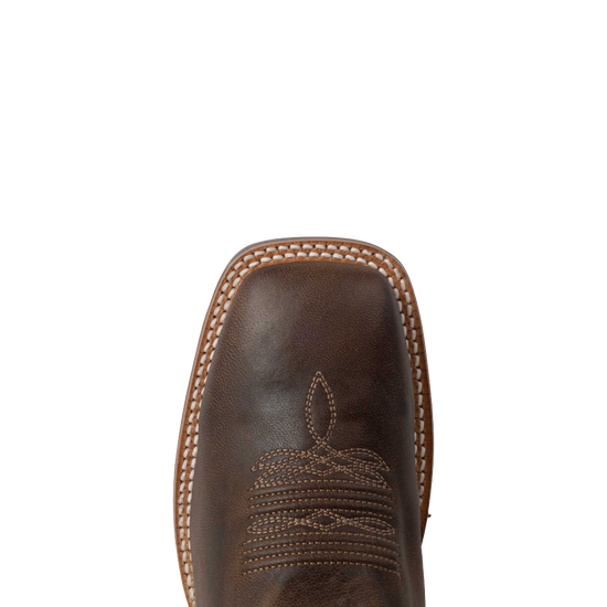 R. Watson Men's Brown & Red Goat Leather Western Boot WR0031-2