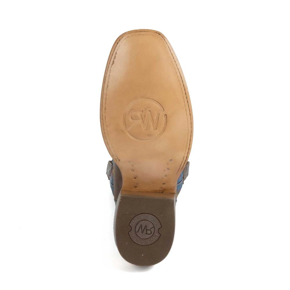 R. Watson Men's Tan Elephant Cowhide Western Boot WR0033-1