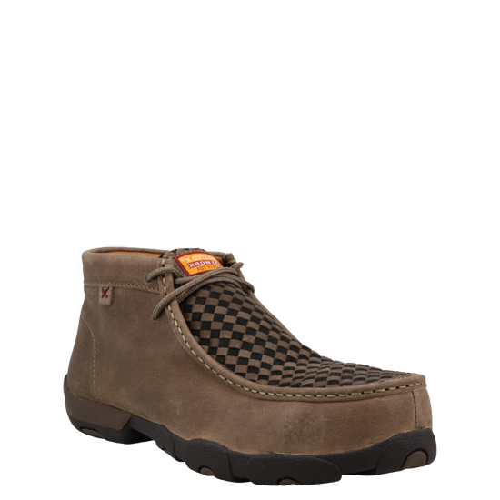 Twisted X Men's Work Chukka Taupe & Black Driving Moc MDMNT07